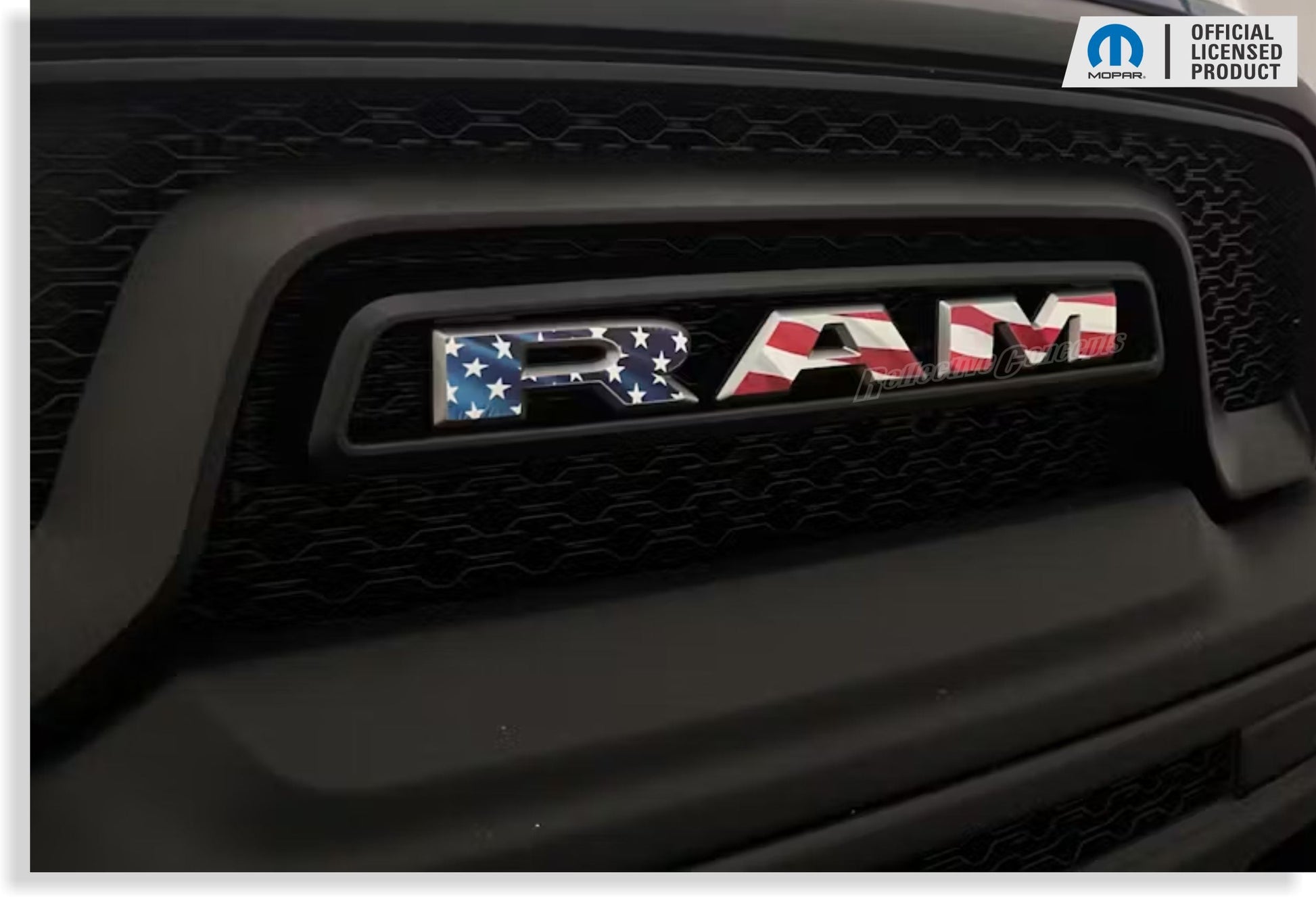 RAM Grille Emblem Overlay Decal   - 2019-2024 Ram 1500 Classic Warlock - Ram:ClassicWarlock-Front-01-Ram:ClassicWarlock-Front-03-Ram:ClassicWarlock-Front-02-Ram:ClassicWarlock-Front-04-Ram:ClassicWarlock-Front-05-  DRIVEN - 15