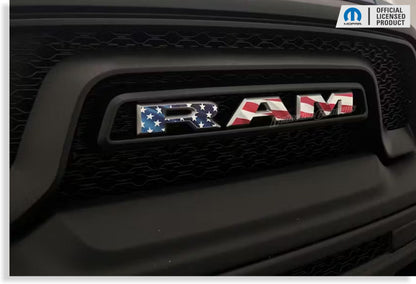 RAM Grille Emblem Overlay Decal   - 2019-2024 Ram 1500 Classic Warlock - Ram:ClassicWarlock-Front-01-Ram:ClassicWarlock-Front-03-Ram:ClassicWarlock-Front-02-Ram:ClassicWarlock-Front-04-Ram:ClassicWarlock-Front-05-  DRIVEN - 15