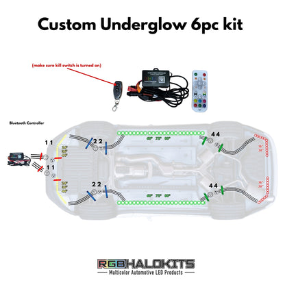 Flow Series LED Underglow Lighting Kit 3.0 | Custom 6pc | Flexible - N7 | N10 x2 | N13 | N15 | P2   - BX3-N7 | N10 x2 | N14 | N15 | P2   - BX3-N7 | N11 x2 | N13 | N15 | P2   - BX3-N7 | N11 x2 | N14 | N15 | P2   - BX3-N7 | N12 x2 | N13 | N15 | P2   - BX3-  DRIVEN - 13