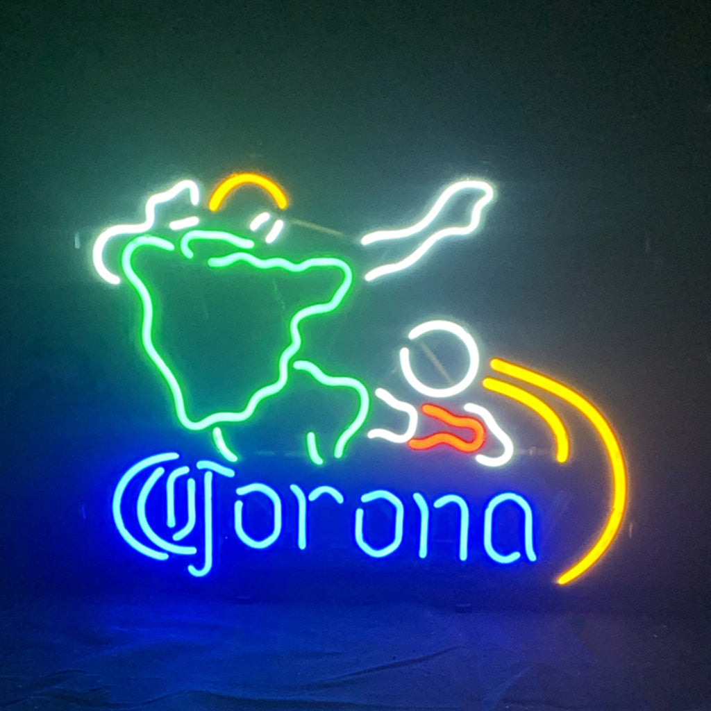Football Player with Corona Extra Neon Sign Light - ME895-17寸-ME895-24寸-  DRIVEN - 2