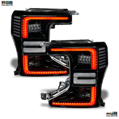 Ford F-250/350 Super Duty Multicolor Flow DRL Boards (2020-2022) - G15x2 | A20 | P2   - BX1-  DRIVEN - 3