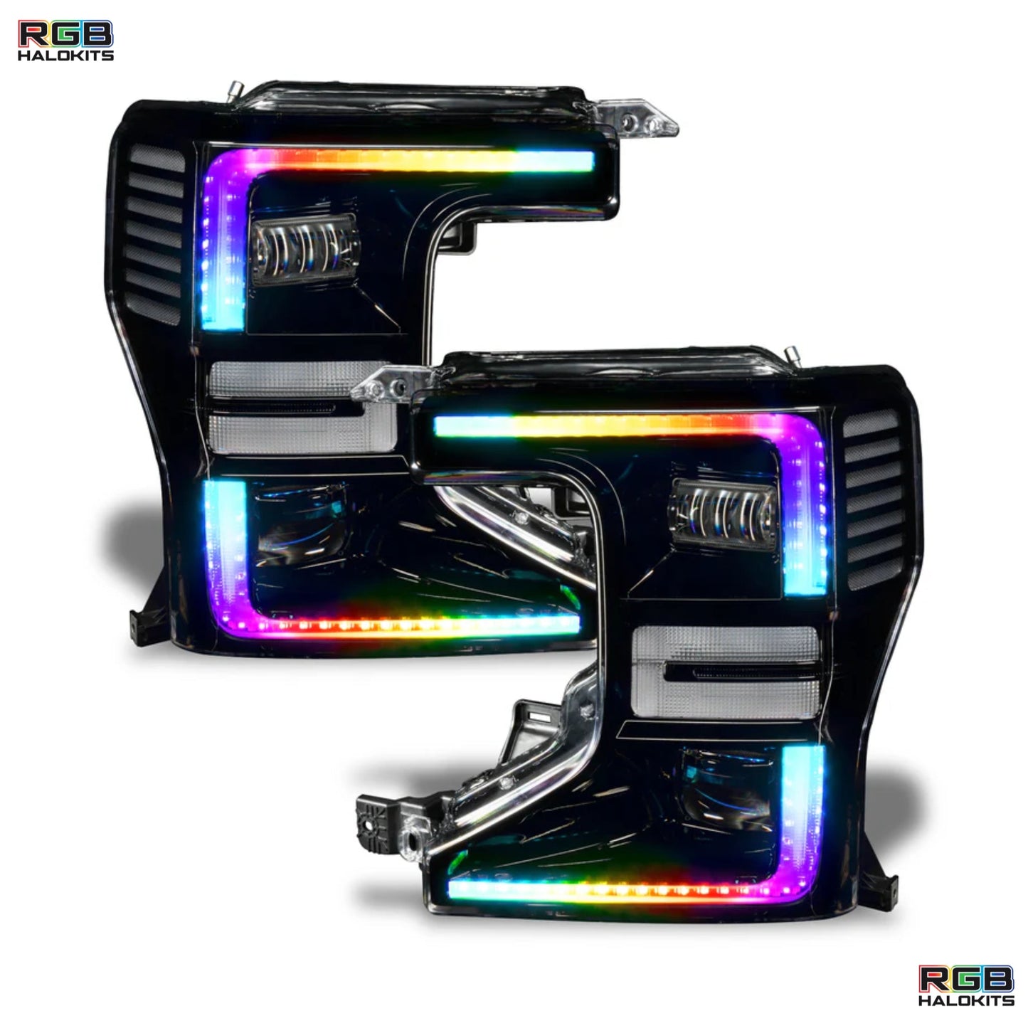 Ford F-250/350 Super Duty Multicolor Flow DRL Boards (2020-2022) - G15x2 | A20 | P2   - BX1-  DRIVEN - 9