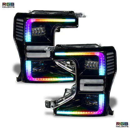 Ford F-250/350 Super Duty Multicolor Flow DRL Boards (2020-2022) - G15x2 | A20 | P2   - BX1-  DRIVEN - 9