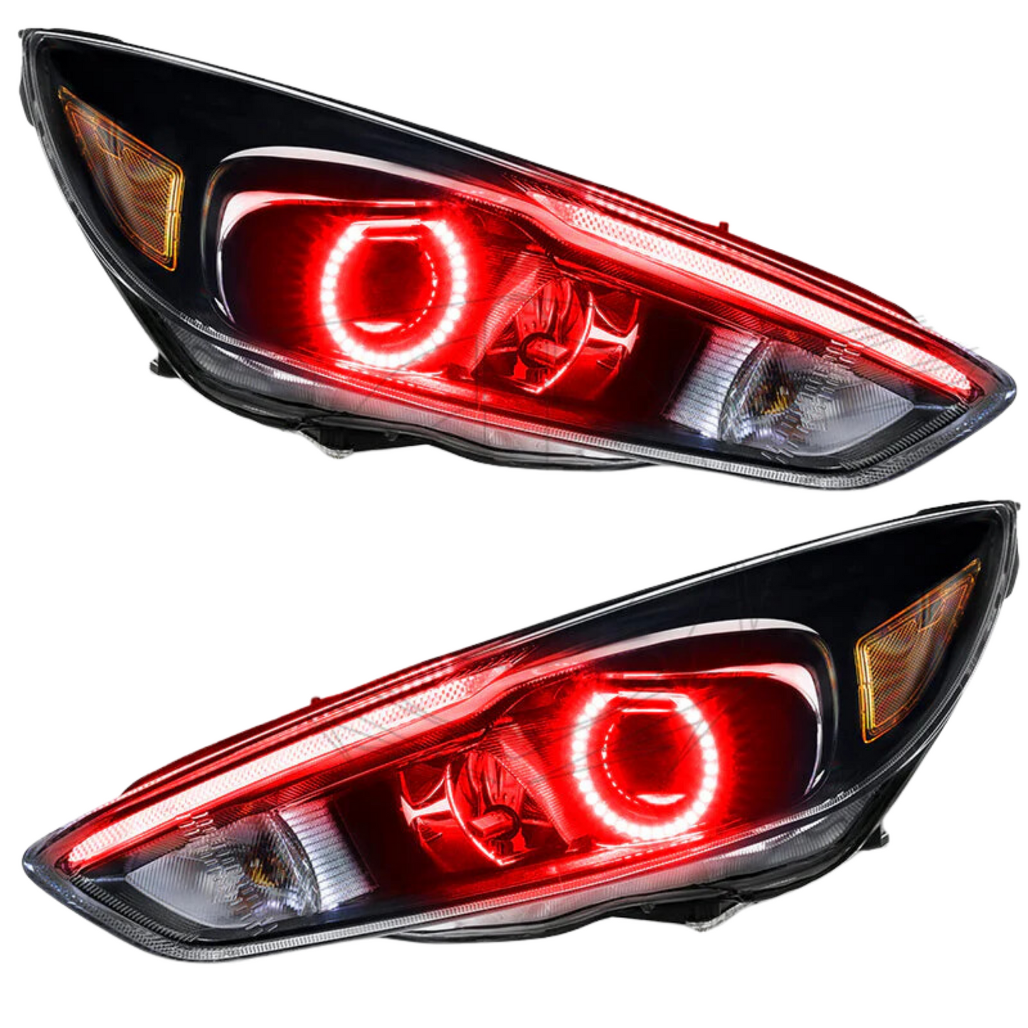 Ford Focus RS/ST Flow Series/Color Chasing DRL + Halo (2015-2017) - B13 - 5cm | G4 - 4" | A19 | P2 - BX1-  DRIVEN - 2