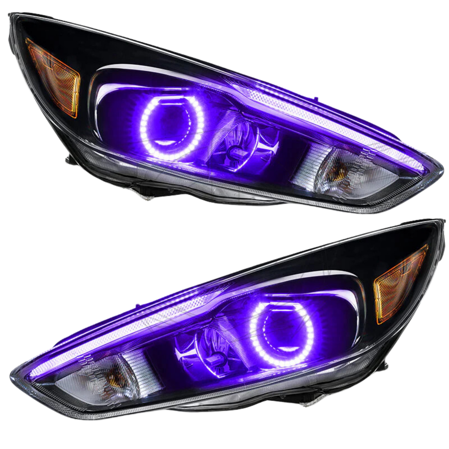 Ford Focus RS/ST Flow Series/Color Chasing DRL + Halo (2015-2017) - B13 - 5cm | G4 - 4" | A19 | P2 - BX1-  DRIVEN - 3