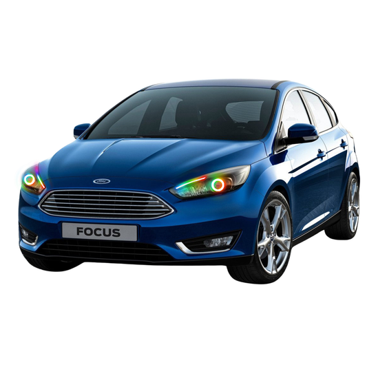 Ford Focus RS/ST Flow Series/Color Chasing DRL + Halo (2015-2017) - B13 - 5cm | G4 - 4" | A19 | P2 - BX1-  DRIVEN - 1