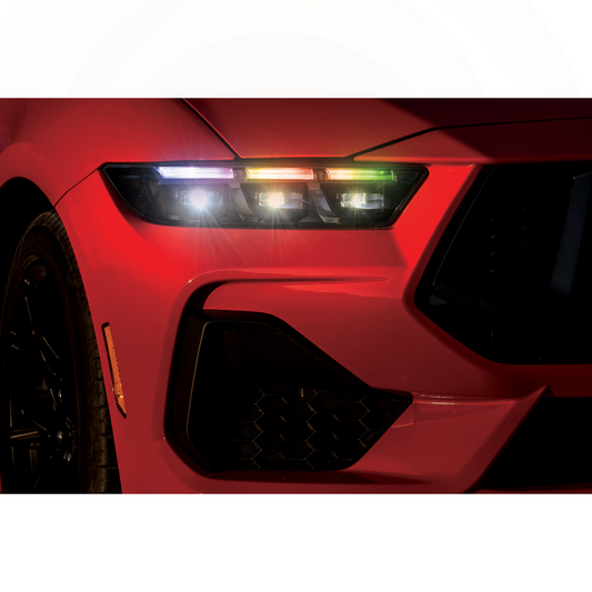 Ford Mustang Multicolor Flow DRL Boards (2024+) - F18 | A21 | P2   - BX1-  DRIVEN - 2