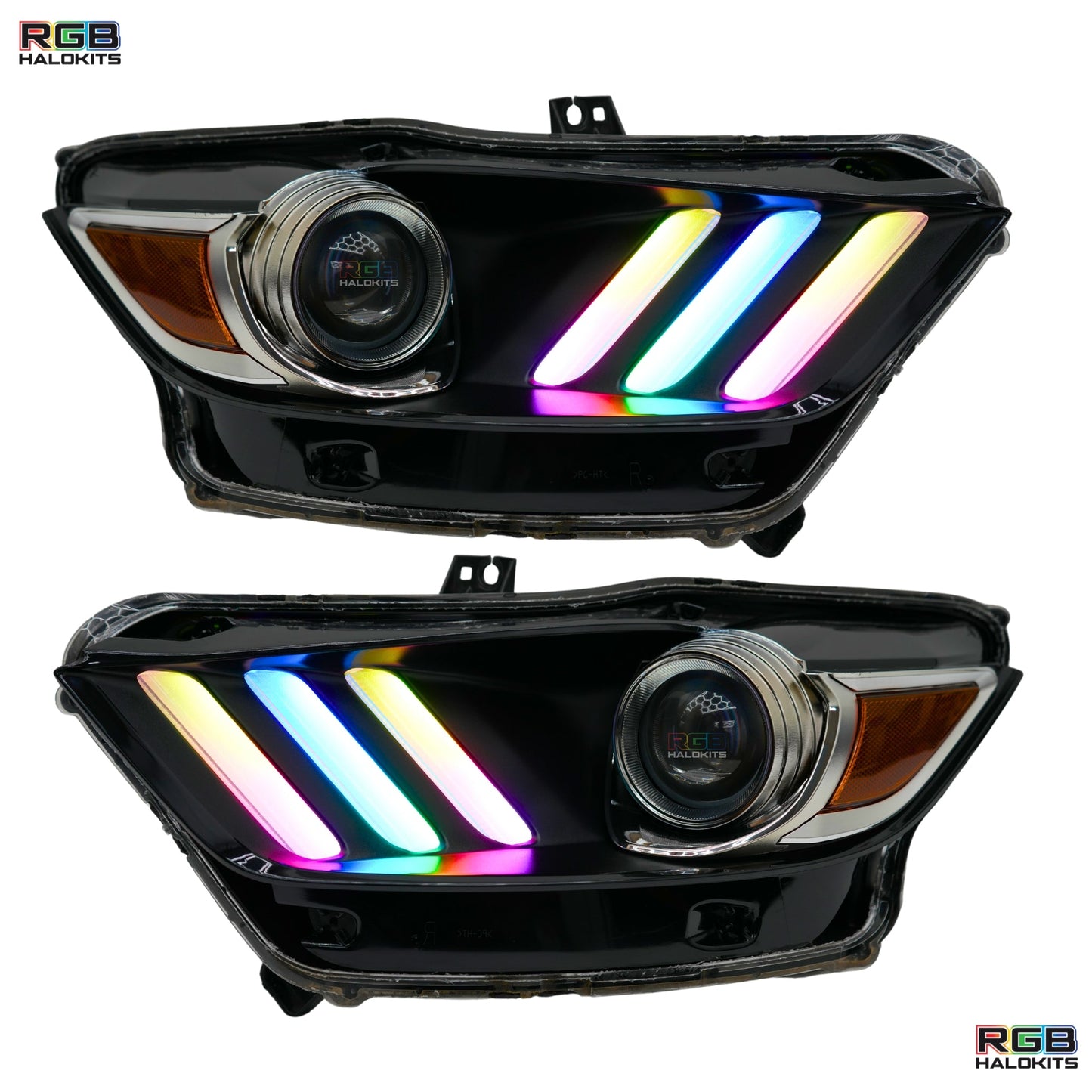 Ford Mustang Multicolor Flow Series DRL Boards (2015-2017) - F6 | A20 | P2   - BX1-F6 | B14 | A20 | P2   - BX1-  DRIVEN - 12
