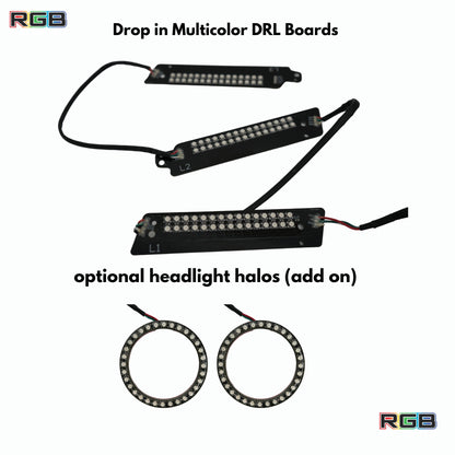 Ford Mustang Multicolor Flow Series DRL Boards (2015-2017) - F6 | A20 | P2   - BX1-F6 | B14 | A20 | P2   - BX1-  DRIVEN - 2
