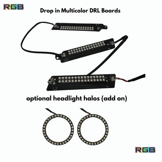 Ford Mustang Multicolor Flow Series DRL Boards (2015-2017) - F6 | A20 | P2   - BX1-F6 | B14 | A20 | P2   - BX1-  DRIVEN - 2