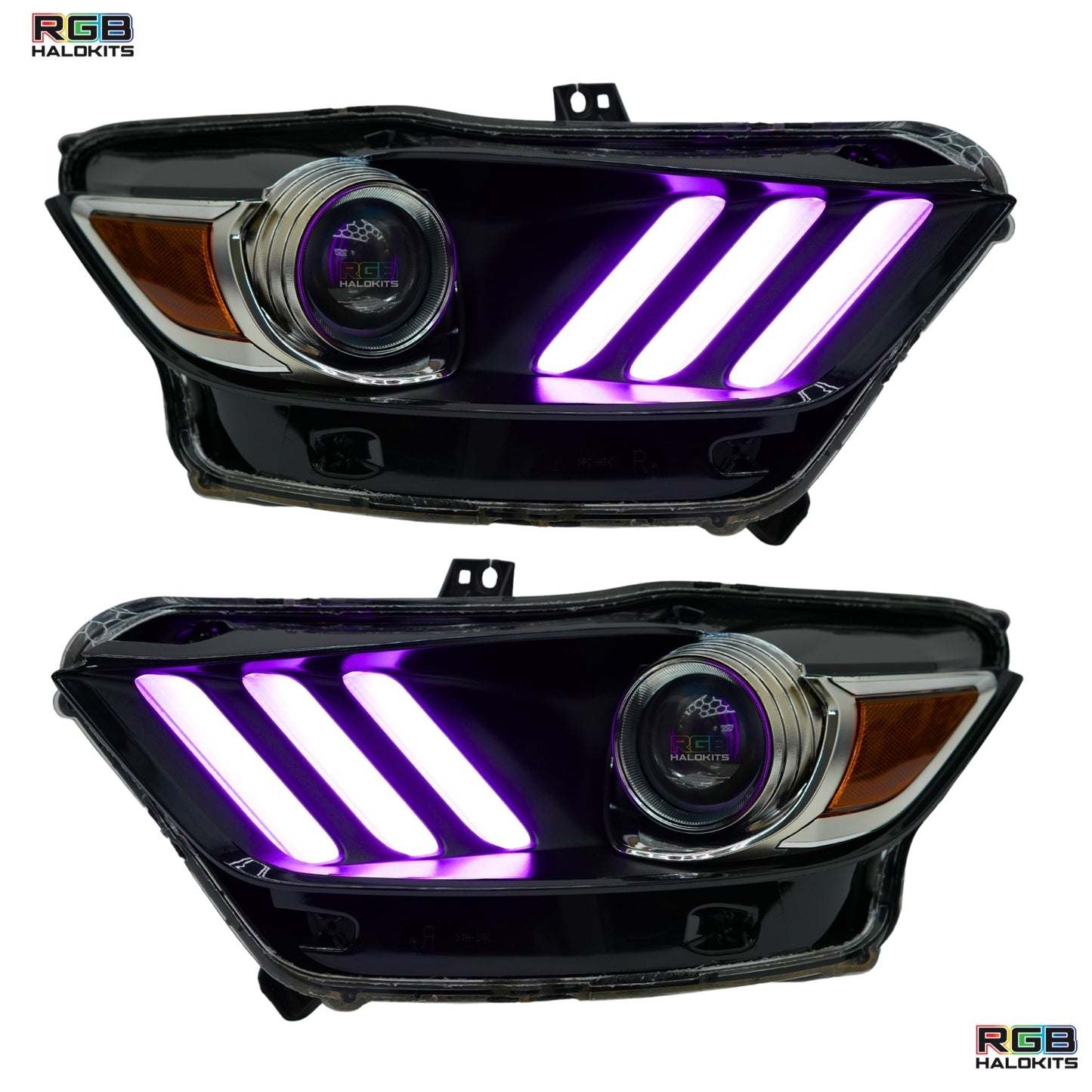 Ford Mustang Multicolor Flow Series DRL Boards (2015-2017) - F6 | A20 | P2   - BX1-F6 | B14 | A20 | P2   - BX1-  DRIVEN - 6