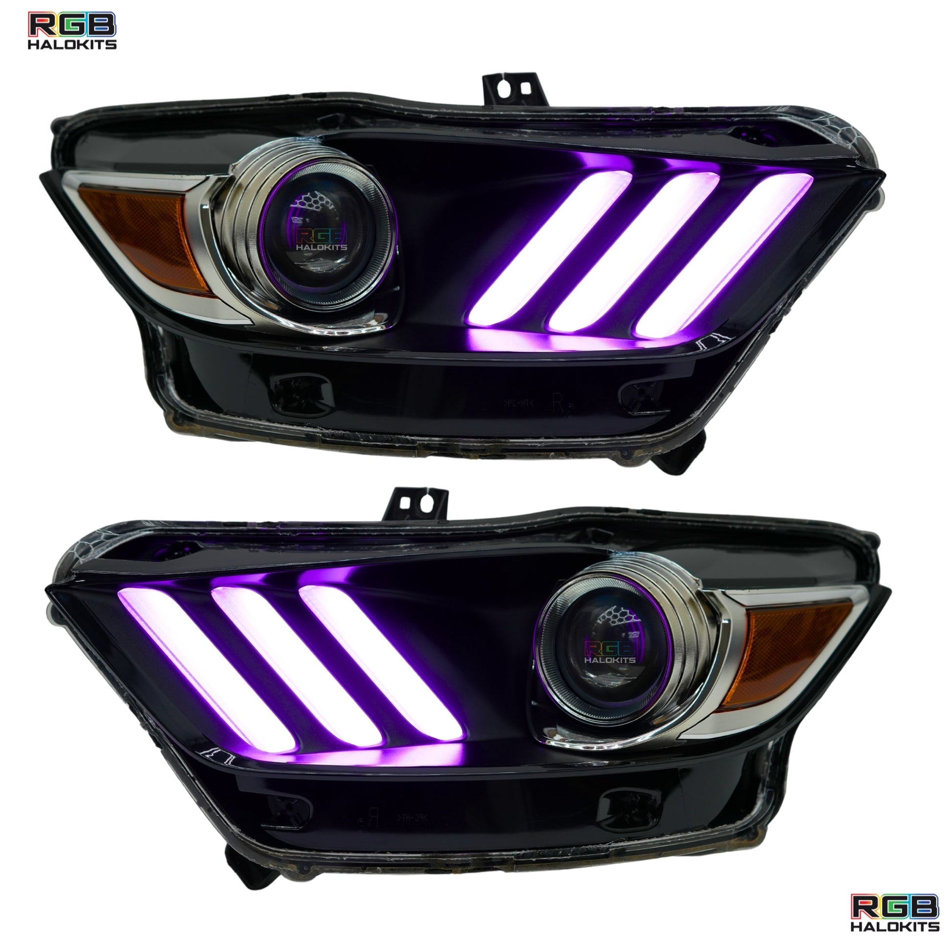 Ford Mustang Multicolor Flow Series DRL Boards (2015-2017) - F6 | A20 | P2   - BX1-F6 | B14 | A20 | P2   - BX1-  DRIVEN - 6