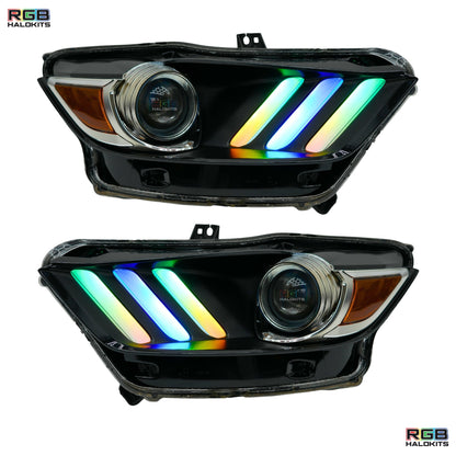 Ford Mustang Multicolor Flow Series DRL Boards (2015-2017) - F6 | A20 | P2   - BX1-F6 | B14 | A20 | P2   - BX1-  DRIVEN - 9
