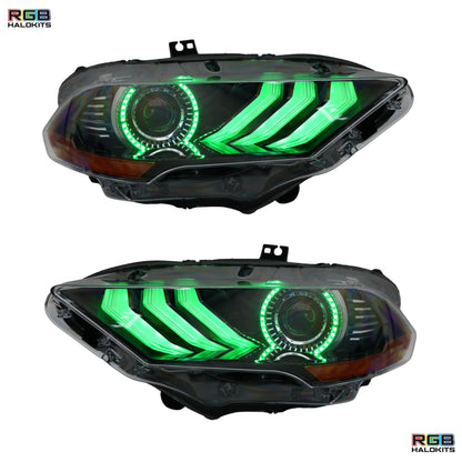 Ford Mustang Multicolor Flow Series DRL Boards (2018-2023) - F17 | A19 | P2   - BX1-F17 | A19 | P2   - BX1-  DRIVEN - 5