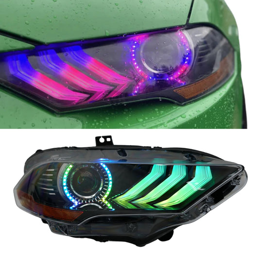 Ford Mustang Multicolor Flow Series DRL Boards (2018-2023) - F17 | A19 | P2   - BX1-F17 | A19 | P2   - BX1-  DRIVEN - 1
