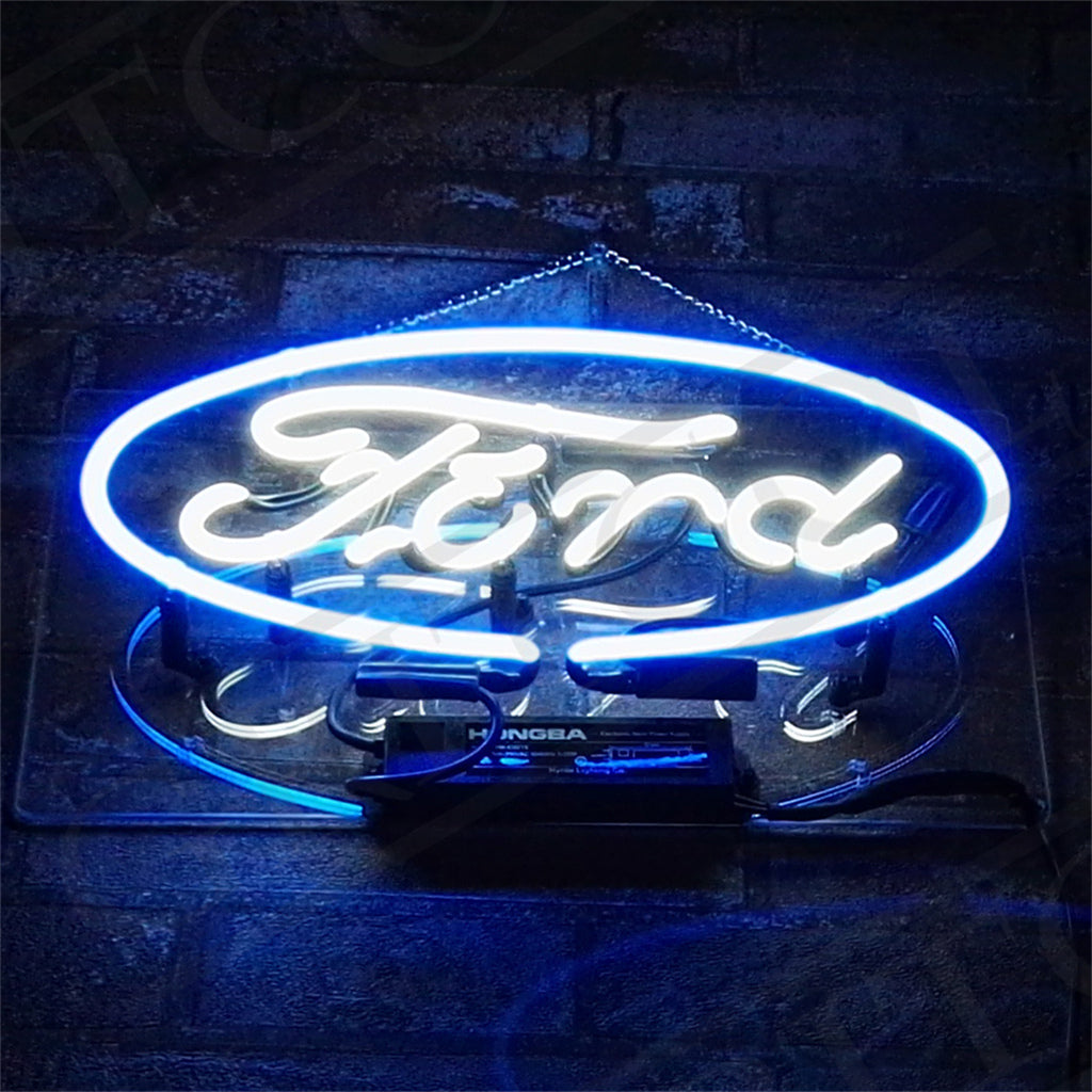 Ford Logo Neon Signs - TN080-  DRIVEN - 1