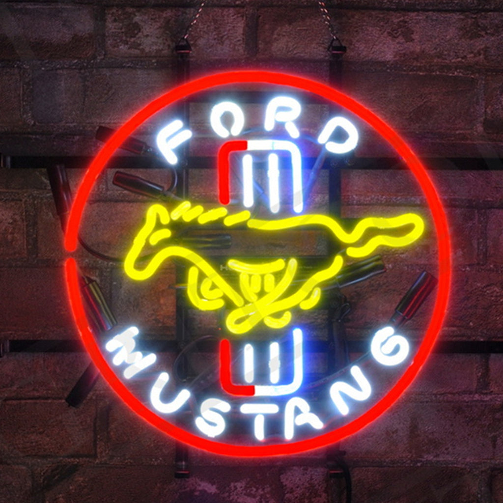 Ford Mustang Racing Car Auto Neon Signs Light - ME274-  DRIVEN - 1