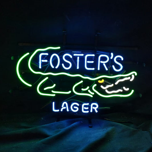 Foster's Lager Gator Neon Signs - ME815-  DRIVEN - 2