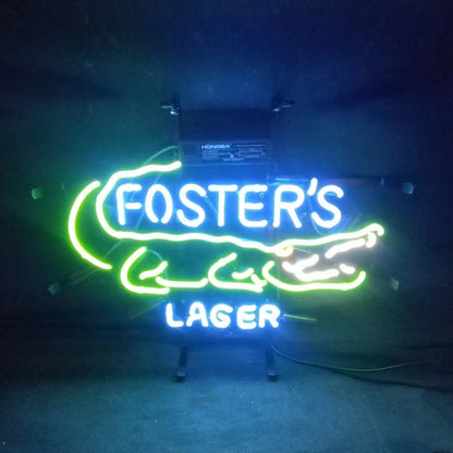 Foster's Lager Gator Neon Signs - ME815-  DRIVEN - 1