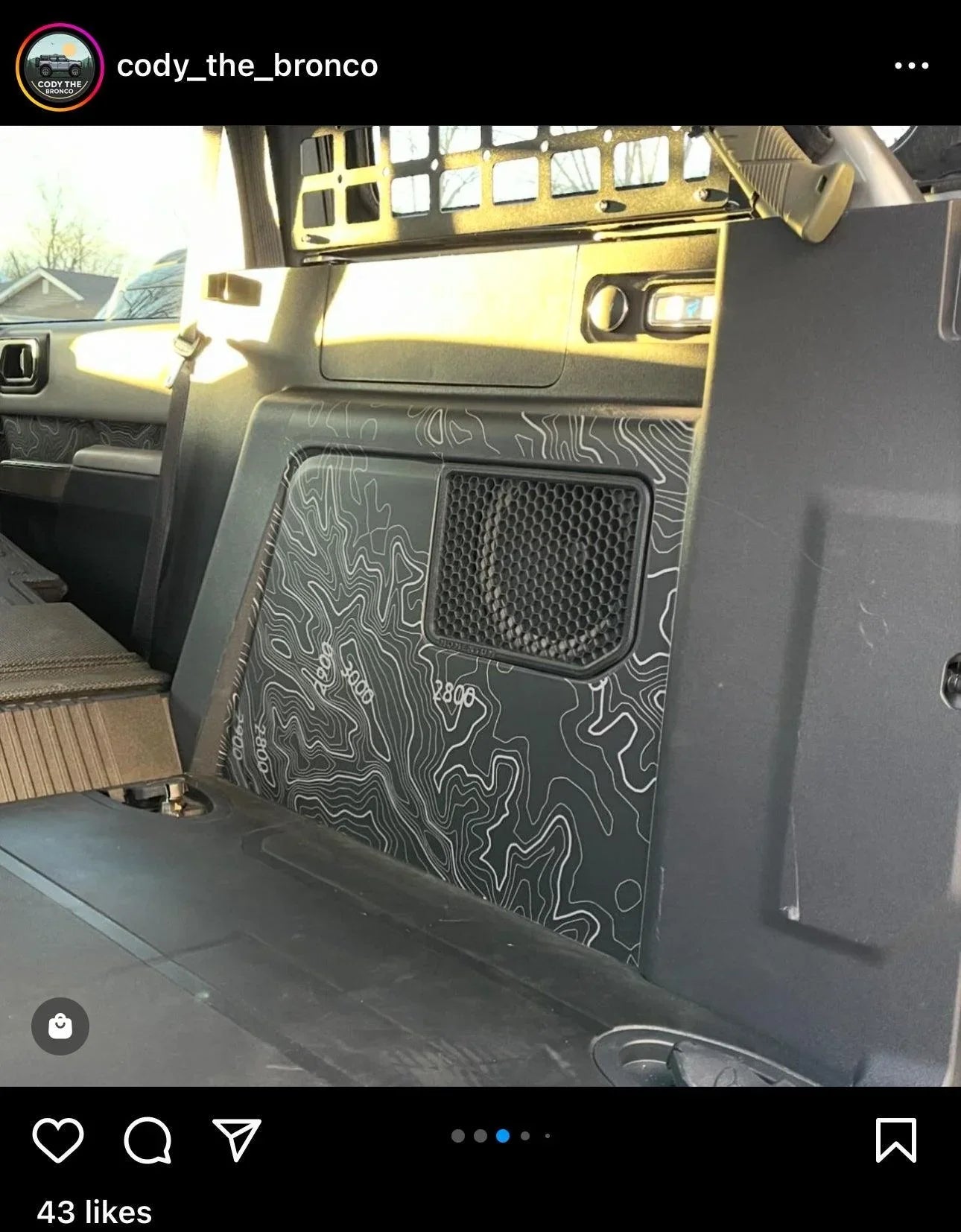 Topo Cargo Area Overlay Kit Part 1 (Printed Series) - 2021+ Bronco 4 Door - 21BRNCARGOPT1-TPAMBL-21BRNCARGOPT1-TPA51L-21BRNCARGOPT1-TPAZL-21BRNCARGOPT1-TPCGL-21BRNCARGOPT1-TPCBNL-  DRIVEN - 3