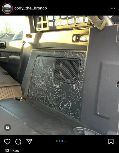 Topo Cargo Area Overlay Kit Part 1 (Printed Series) - 2021+ Bronco 4 Door - 21BRNCARGOPT1-TPAMBL-21BRNCARGOPT1-TPA51L-21BRNCARGOPT1-TPAZL-21BRNCARGOPT1-TPCGL-21BRNCARGOPT1-TPCBNL-  DRIVEN - 3