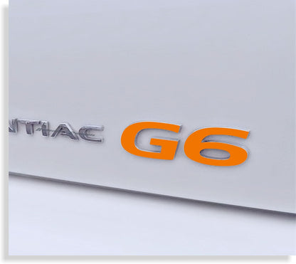 G6 Emblem Overlay Decal - Pontiac G6 - PO:G6:G8-B-01-PO:G6:G8-B-02-PO:G6:G8-B-03-PO:G6:G8-B-04-PO:G6:G8-B-05-  DRIVEN - 3