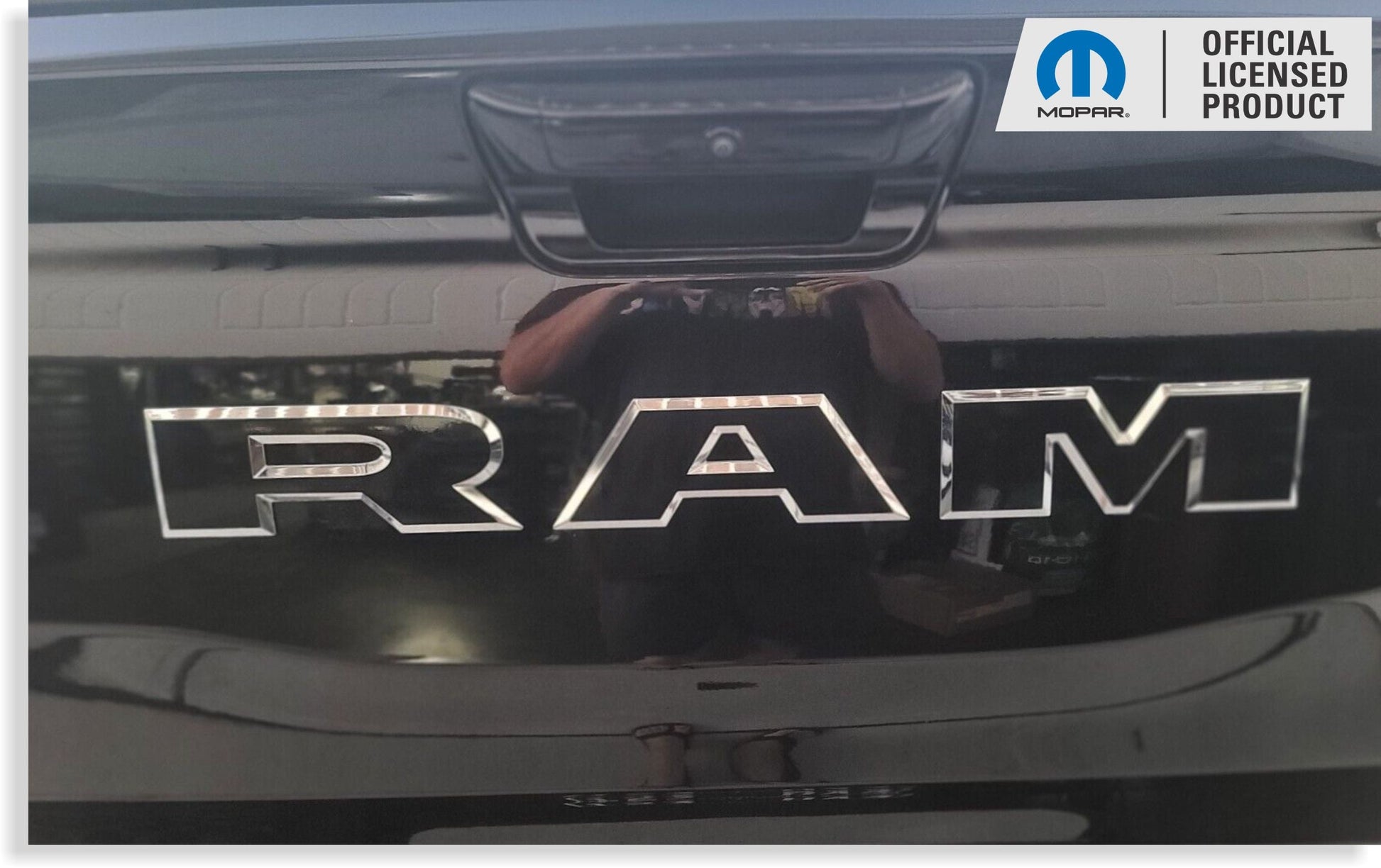 RAM Tailgate Emblem Overlay Decal   - 2019-2026 Ram 1500 Rebel - Ram19:RAM-R-01-Ram19:RAM-R-03-Ram19:RAM-R-02-Ram19:RAM-R-04-Ram19:RAM-R-05-  DRIVEN - 7