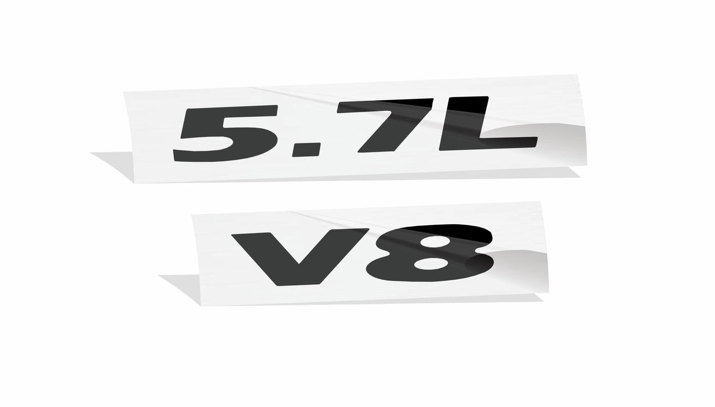 5.7L V8 Engine Cover Letter Overlay Decals - 05-08 Dodge Magnum - MAGNUM:EC-57-01-MAGNUM:EC-57-02-MAGNUM:EC-57-03-MAGNUM:EC-57-04-MAGNUM:EC-57-05-  DRIVEN - 2