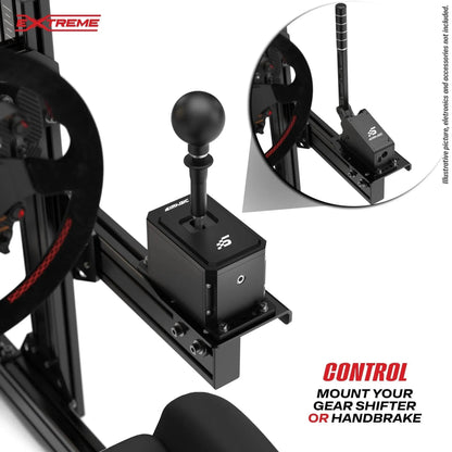 GEAR SHIFTER MOUNT FOR ANY ALUMINUM CHASSIS 80 x 40 - 4002-  DRIVEN - 2