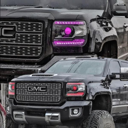 GMC Sierra RGBW DRL Boards (2014-2015) - E19 | A12 | P2   - BX1-E19 | C18 | A12 | P2-E19 | C18 | A12 | P2   - BX3-E19 | C18 x2  | A12 | P2   - BX4-  DRIVEN - 5