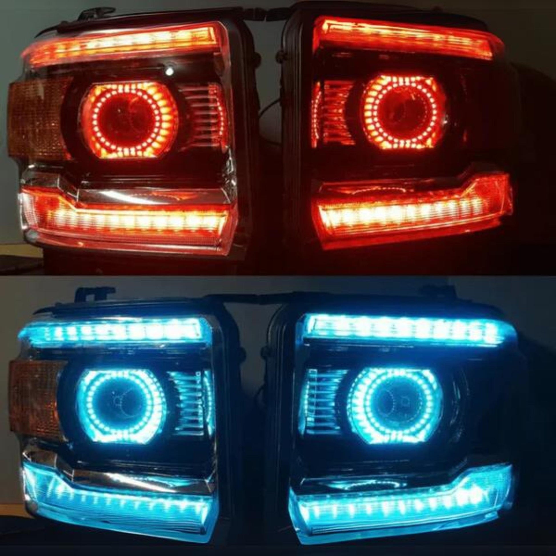 GMC Sierra RGBW DRL Boards (2014-2015) - E19 | A12 | P2   - BX1-E19 | C18 | A12 | P2-E19 | C18 | A12 | P2   - BX3-E19 | C18 x2  | A12 | P2   - BX4-  DRIVEN - 7
