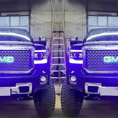 GMC Sierra RGBW DRL Boards (2014-2015) - E19 | A12 | P2   - BX1-E19 | C18 | A12 | P2-E19 | C18 | A12 | P2   - BX3-E19 | C18 x2  | A12 | P2   - BX4-  DRIVEN - 9