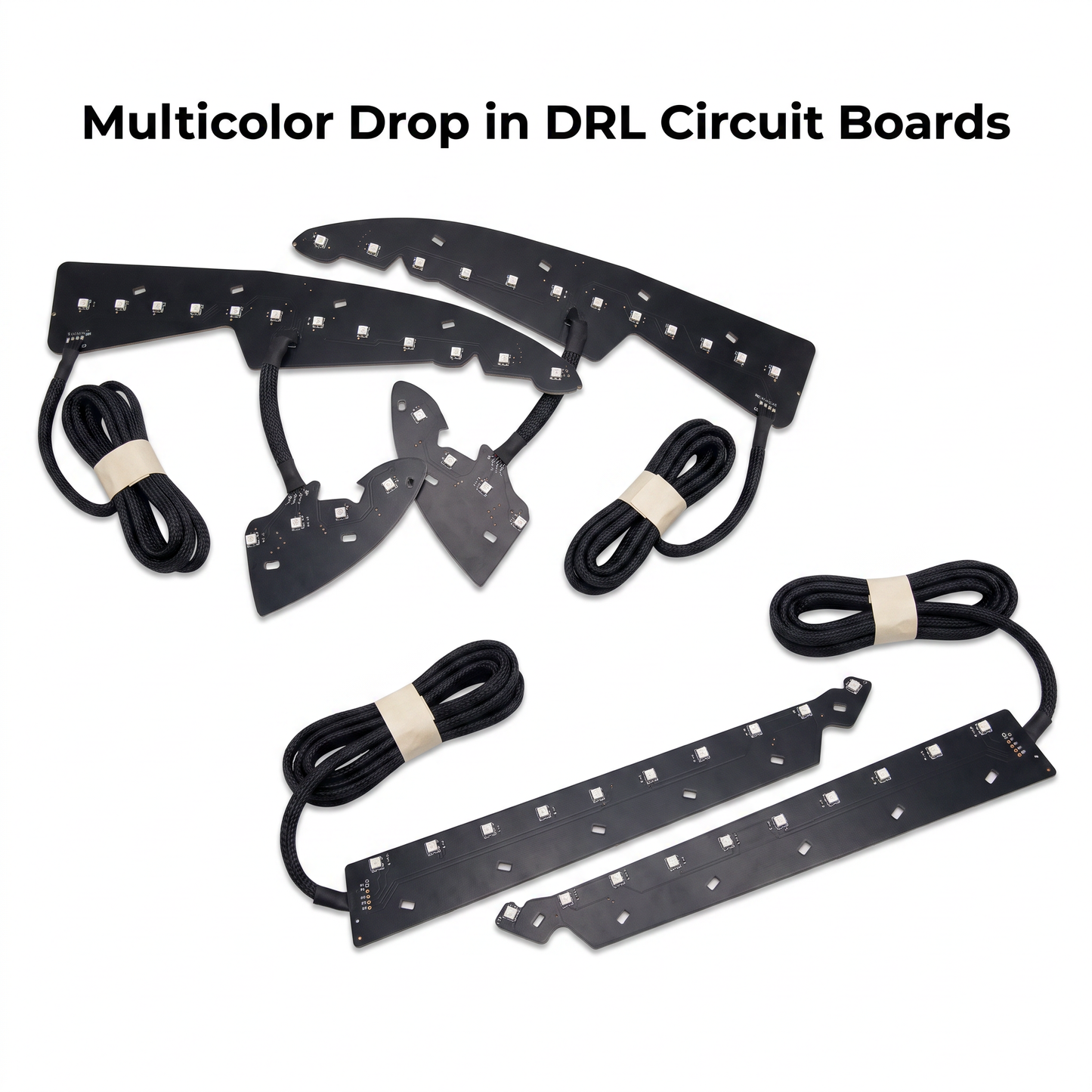 GMC Sierra RGBW DRL Boards (2014-2015) - E19 | A12 | P2   - BX1-  DRIVEN - 2