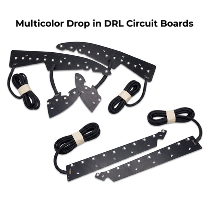 GMC Sierra RGBW DRL Boards (2014-2015) - E19 | A12 | P2   - BX1-  DRIVEN - 2