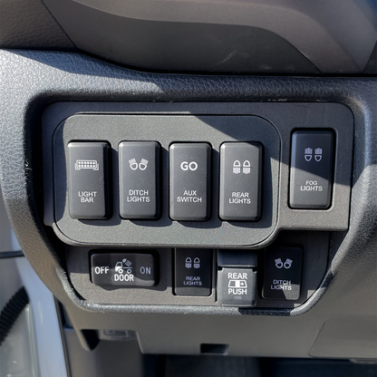Base Panel for 1 Tall and 3 Short Switch Locations (Tacoma Double Cab) - GO-017-  DRIVEN - 5
