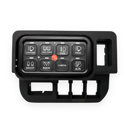 Base Panel for 1 Tall and 3 Short Switch Locations (Tacoma Double Cab) - GO-017-  DRIVEN - 4
