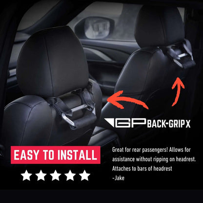 GP Back Grip PRO — Rear Headrest Handles for All Cars & Trucks - BG-P2-RD-  DRIVEN - 4