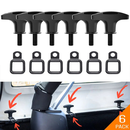 Jeep Wrangler Tie-Down Anchor PRO — Versatile Quick-Release - JL-QR-PRO-6-JL-QRPRO6-TDR2-FLATSCREW2-JL-QRPRO6-TDP6-JLQRTDR-JK-QR-PRO-6-  DRIVEN - 13