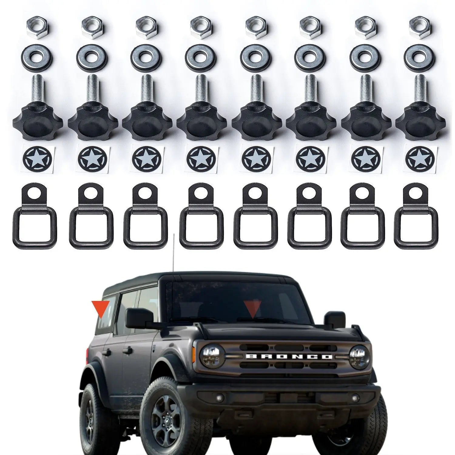 Bronco GP-Star Tie-Down Bolt Set - BRONCO-STAR-8-BRONCO-STAR-TDR8-TDR-8-  DRIVEN - 2