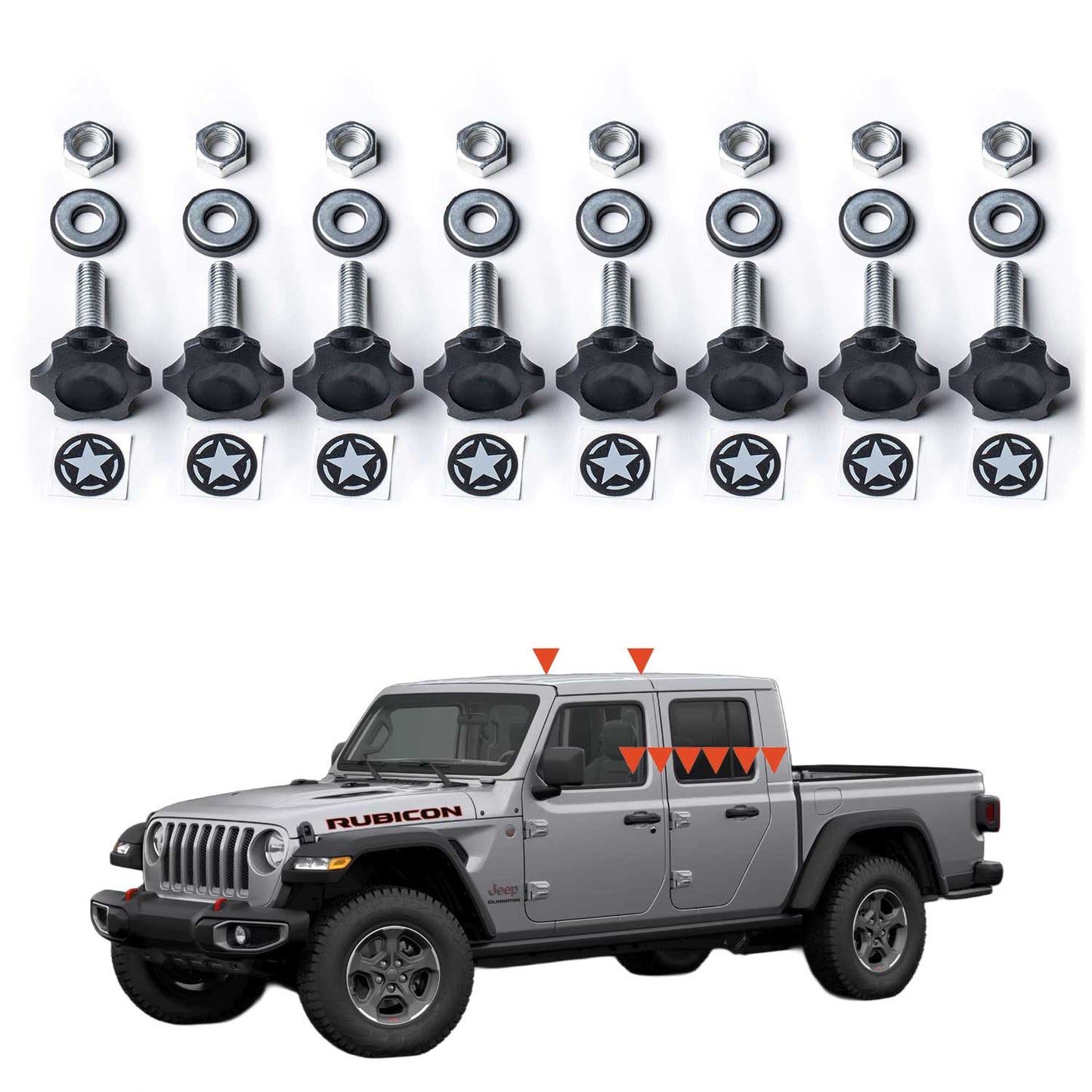 GP-Star Versatile Quick-Release Thumbscrew Set - GP-Star-GP-Star-D-Ring-GP-Star-D-Plate-GP-Star-8-STAR-Bronco-8-  DRIVEN - 18