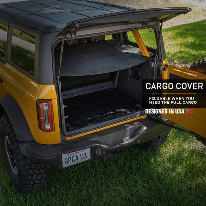 Ford Bronco 4DR Cargo Cover — Hardtop (2021+) - BRONCO-4CC-BRONCO-4CC-ANCHOR8-BRONCO-4CC-STAR8-  DRIVEN - 2