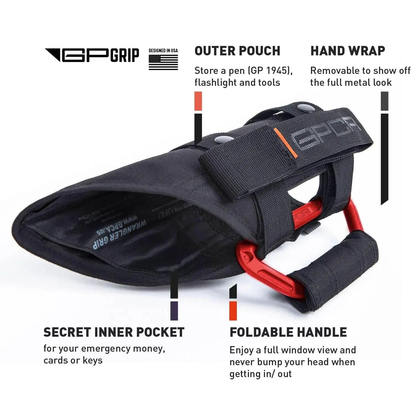 GP-GRIP PRO Red 2007-23 - GPG-P2-RD-  DRIVEN - 3