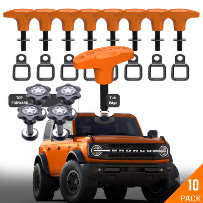 Bronco Tie-Down Anchor PRO - BQR_ORG-TDR8-STAR4-  DRIVEN - 28