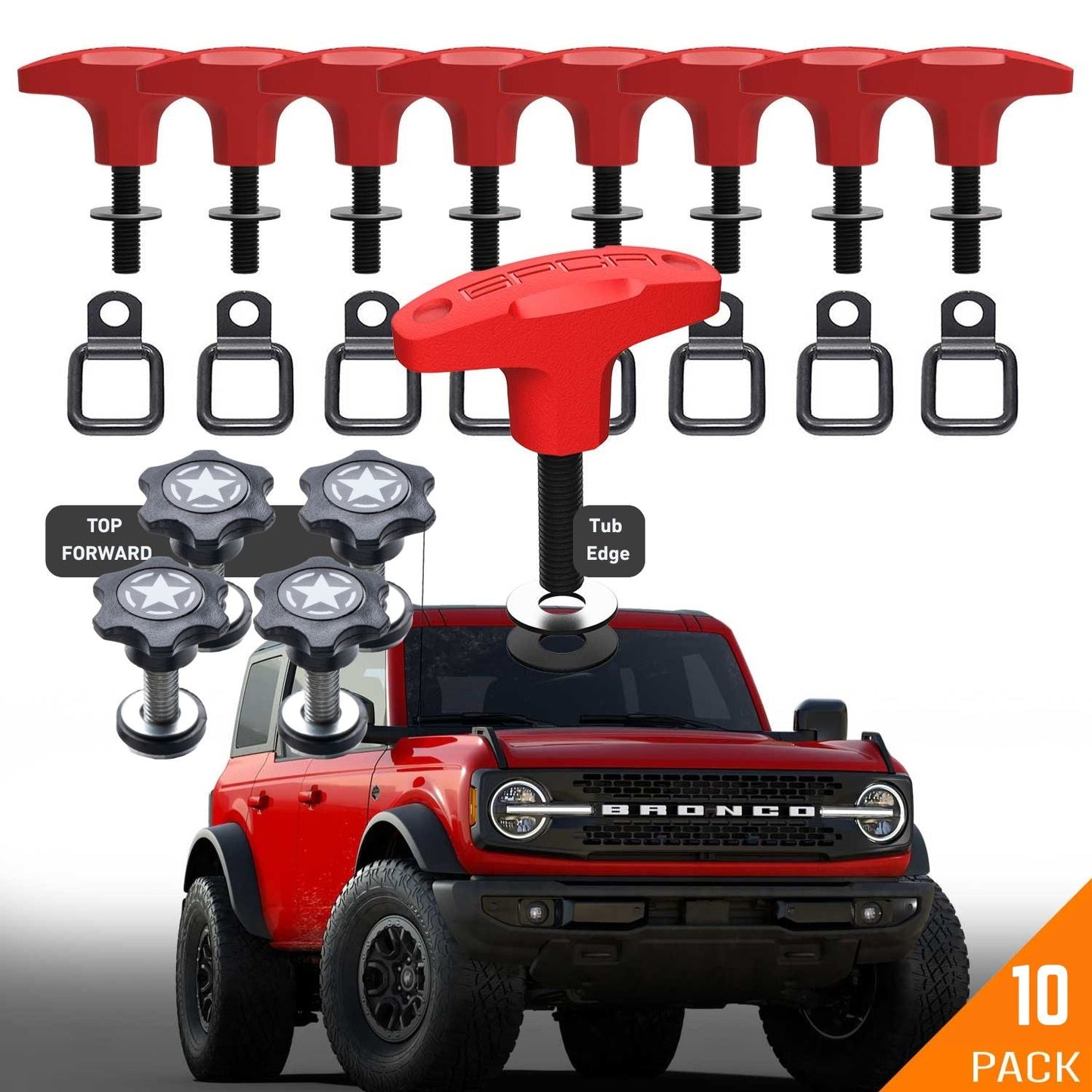 Bronco Tie-Down Anchor PRO - QR8-QR8-TDR8-QR8-TDR8-STAR2-BLACK-QR8-TDR8-STAR4-BLACK-TDR-8-  DRIVEN - 23