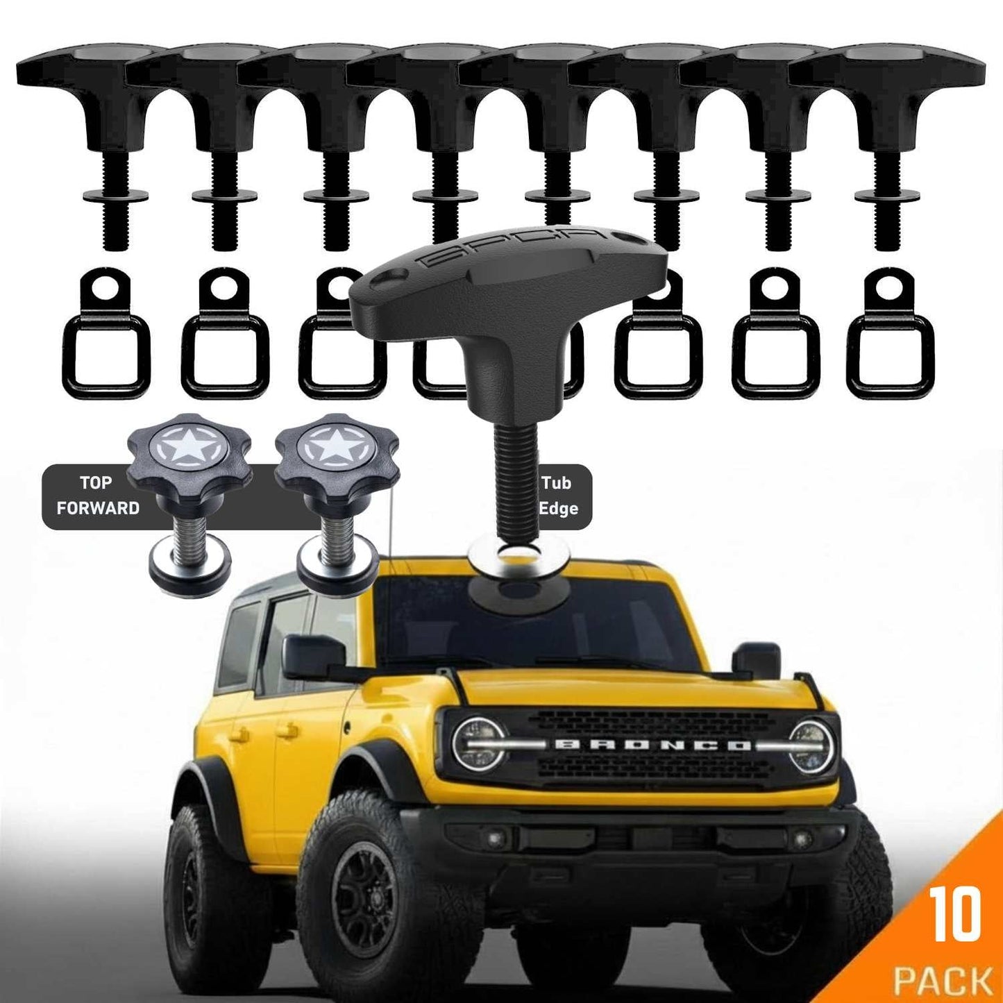 Bronco Tie-Down Anchor PRO - QR8-QR8-TDR8-QR8-TDR8-STAR2-BLACK-QR8-TDR8-STAR4-BLACK-TDR-8-  DRIVEN - 19