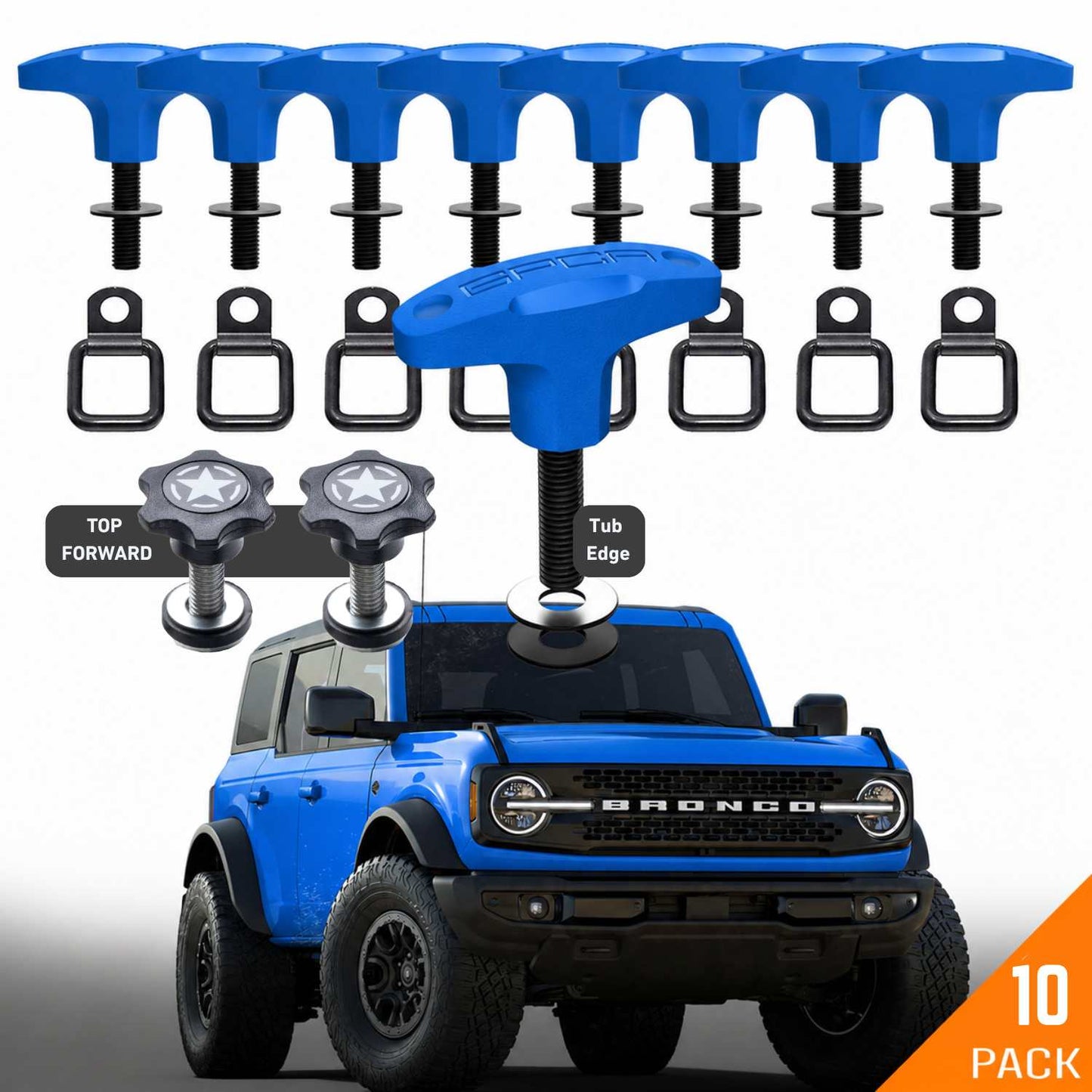 Bronco Tie-Down Anchor PRO - QR8-QR8-TDR8-QR8-TDR8-STAR2-BLACK-QR8-TDR8-STAR4-BLACK-TDR-8-  DRIVEN - 21