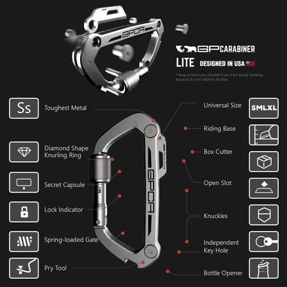GPCA Carabiner LITE - GP-CARA-LT-CARA-LT-RR-1-CARA-LT-UCASE-1-CARA-LT-UCASE-RR-  DRIVEN - 11