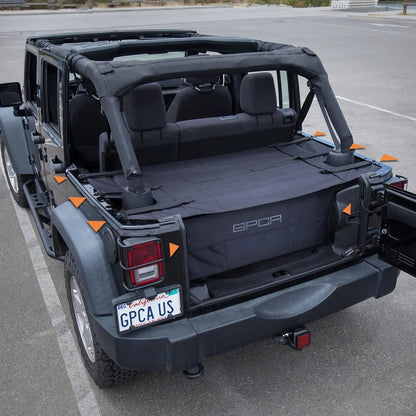 GPCA Jeep Wrangler JK 4DR Cargo Cover PRO Freedom Pack (2007-2018) - JK4FD-P-  DRIVEN - 3