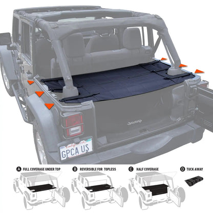 Jeep Wrangler JK 4DR Cargo Cover PRO (2007–2018) - JK4CC-P-JK4FD-P-  DRIVEN - 1