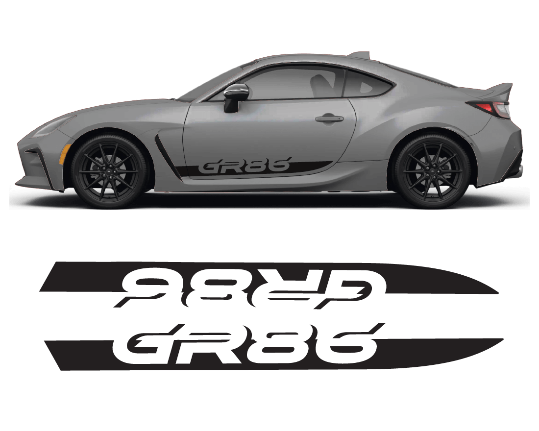 GR86 Side Graphics Decals - sku-51550441963652-sku-51550441996420-sku-51550442029188-sku-51550442061956-sku-51550442094724-  DRIVEN - 1